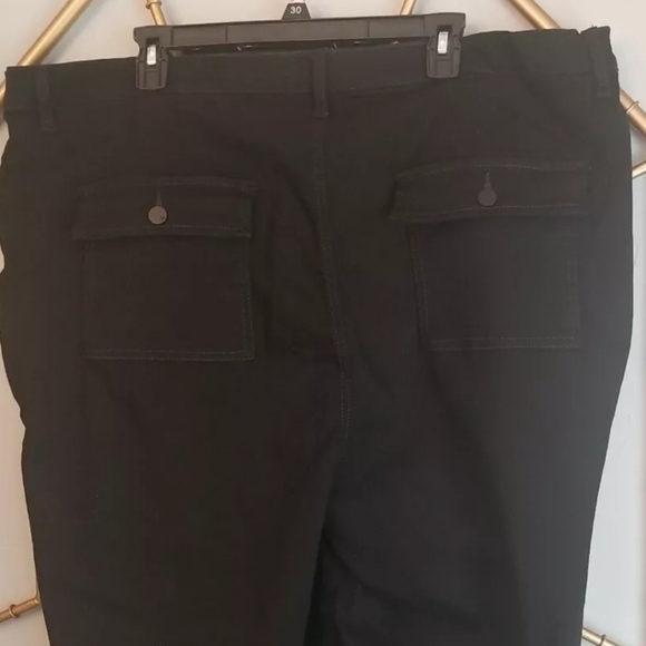 Diane Gilman Black Denim Stretch Pants NWT Sz. 24 WT - Picture 8 of 12